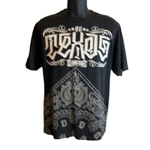 Dyse One Texas Bandana Print Graphic Tee Black Rare‎ Size X-Large EUC